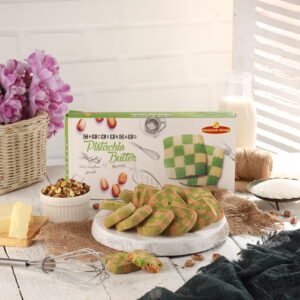United King Checker Pistachio Butter Biscuits