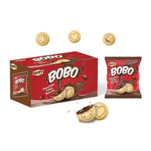 DAFFY BOBO 16G CHOCOLATE FILLED BISCUIT ( 12 BOXE X 14 CRTN)