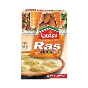 Laziza Rasmalai (Saffron) 75GM X72 PKTS